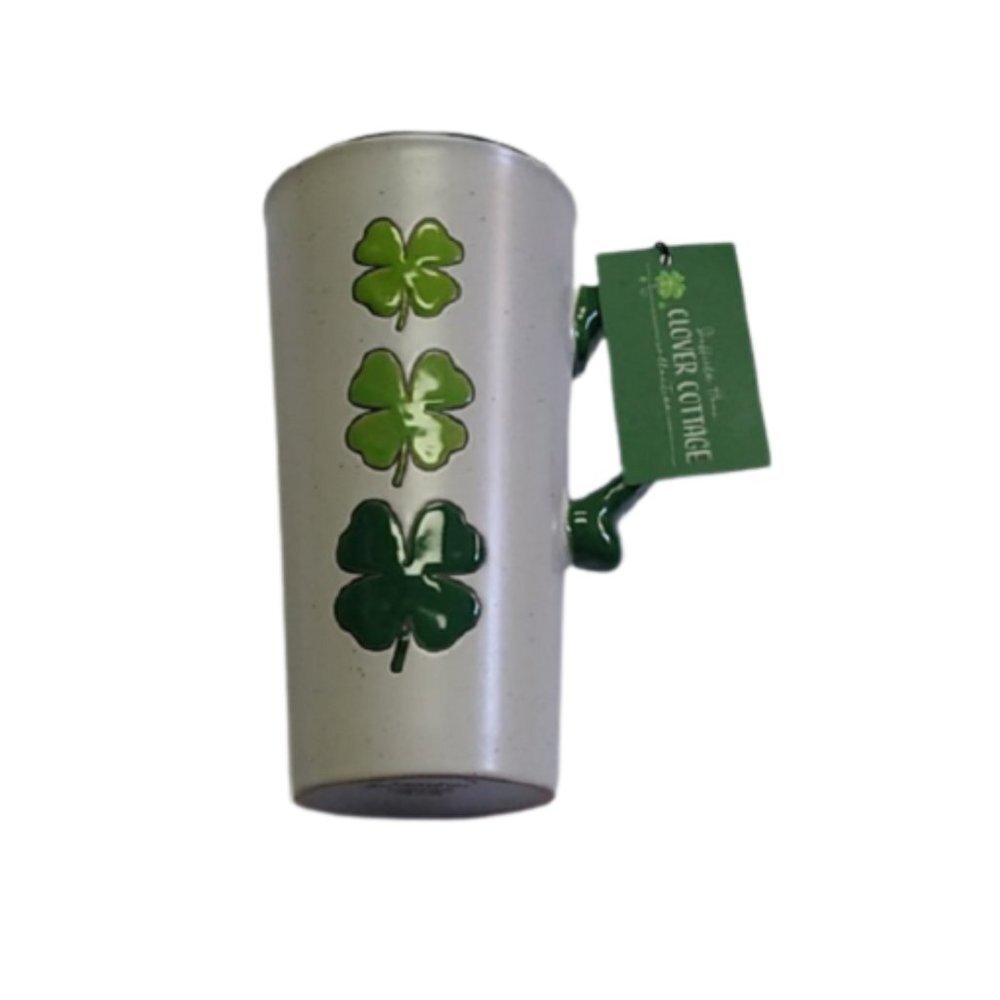 Clover Cottage Lucky Shamrock Coffee Tea Mug Cup